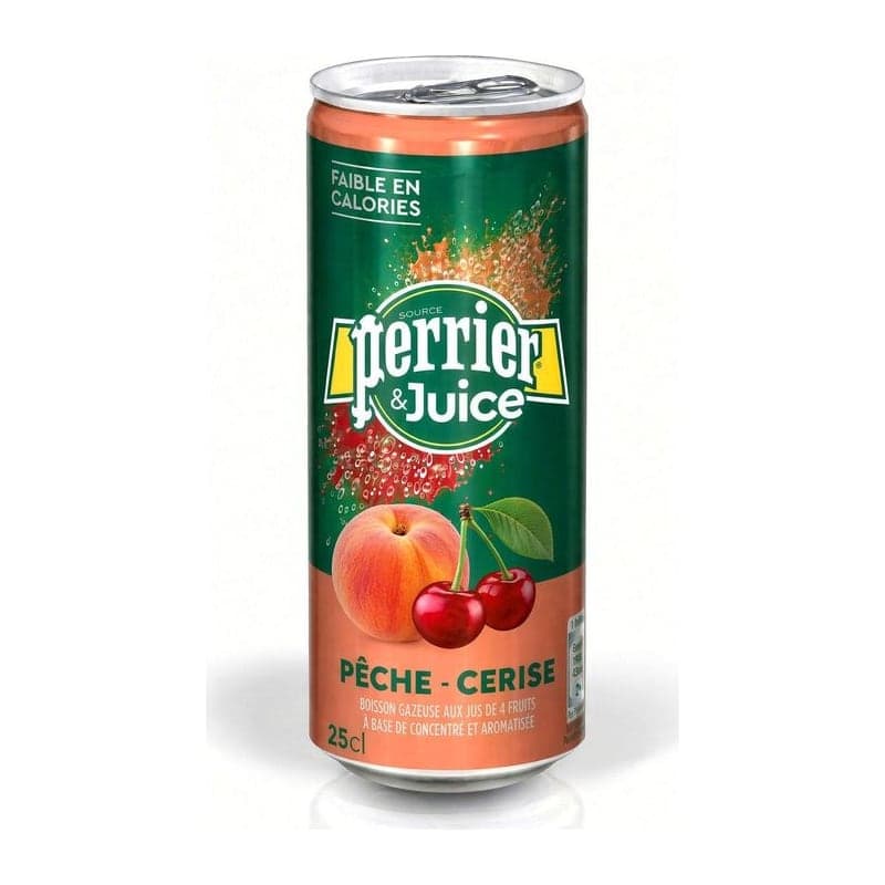 Perrier & Juice pêche-cerise